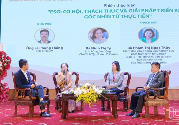 VAWE tổ chức Diễn đàn:ESG - Cơ hội hay thách thức cho sự phát triển bền vững của doanh nghiệp tư nhân